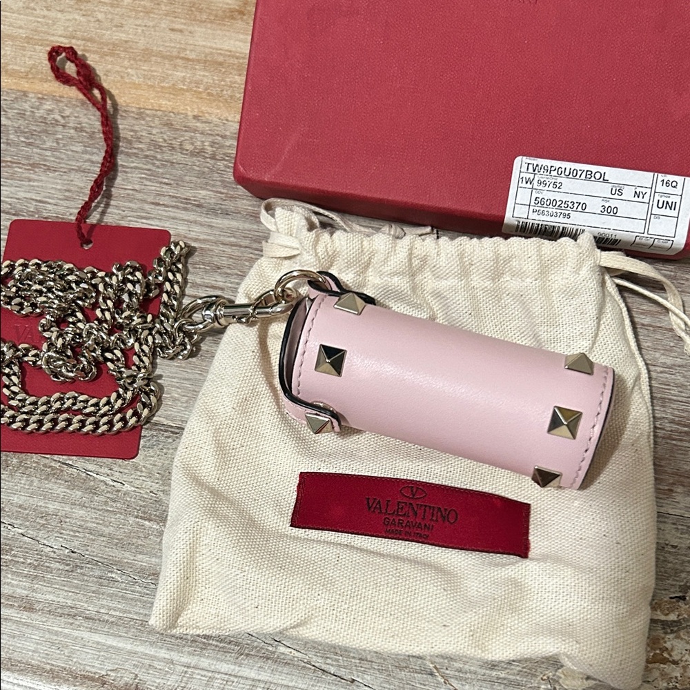 Valentino Garavani - Rockstud Leather Keychain